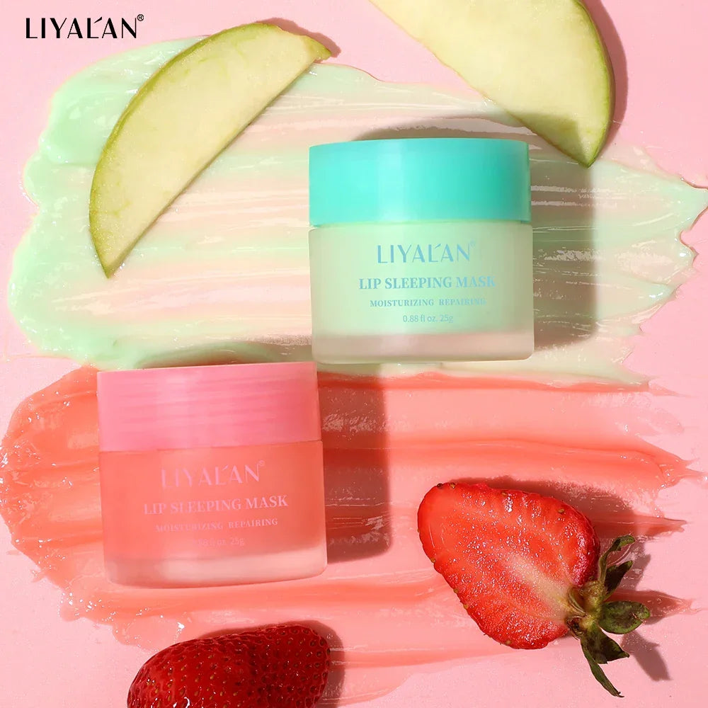 LIYALAN Lip Sleeping Mask – Overnight Lip Treatment 25g Peaceful Pleasures Health and Wellness