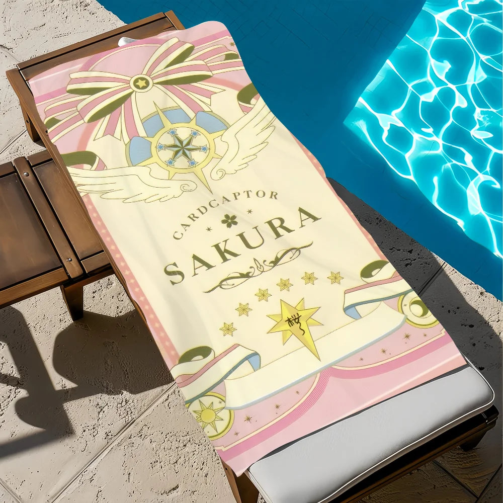 Cardcaptor Sakura Quick-Dry Beach Towel | Soft Microfiber