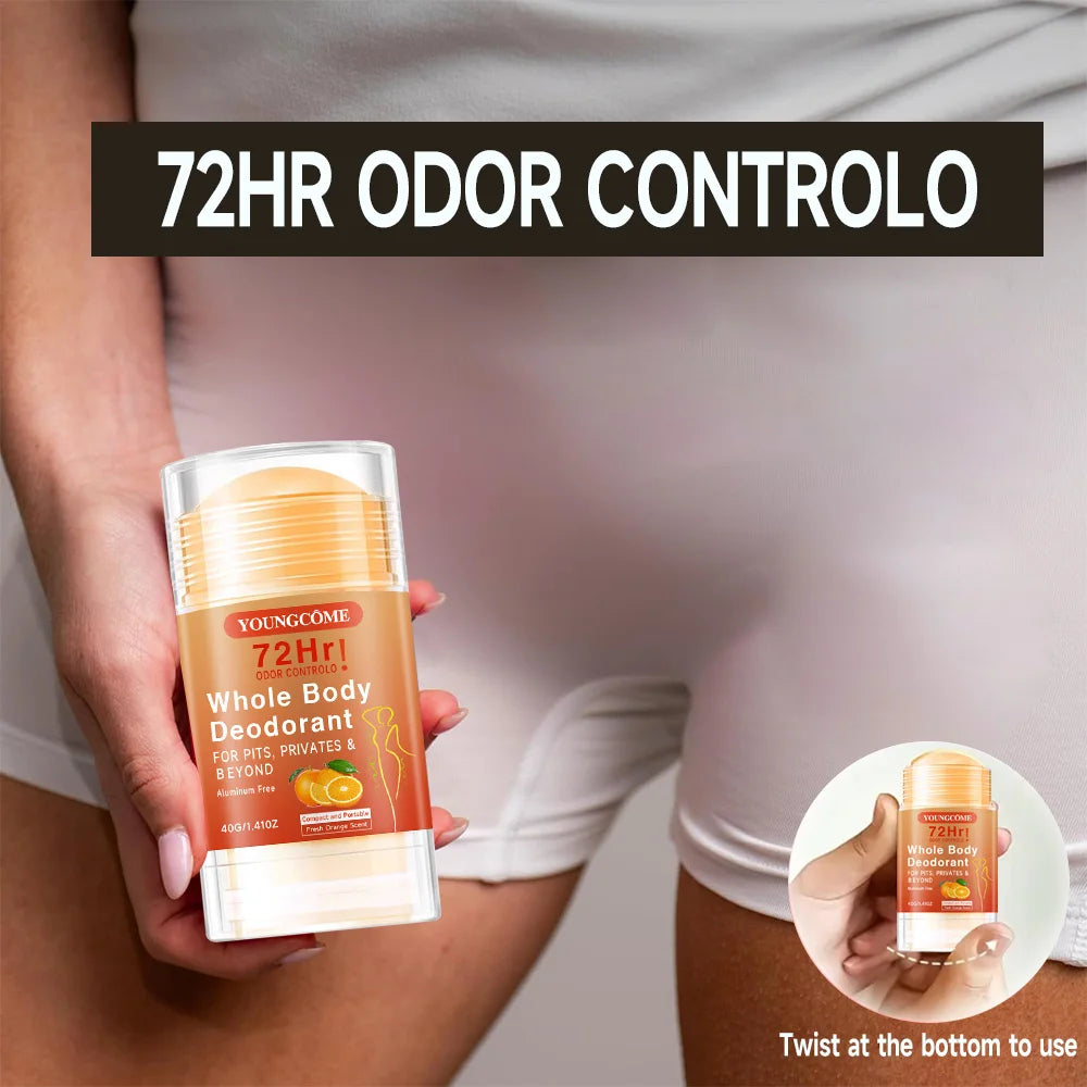 YOUNGCOME 72H Whole Body Deodorant Stick | Underarm Odor Control Deodorant Stick Peaceful Pleasures Health and Wellness