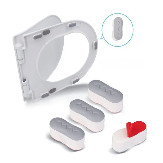 4-Pack Toilet Seat Bumper Pads – Non-Slip Adhesive Cushions Toilet Seat Bumper Pads Oasis Select