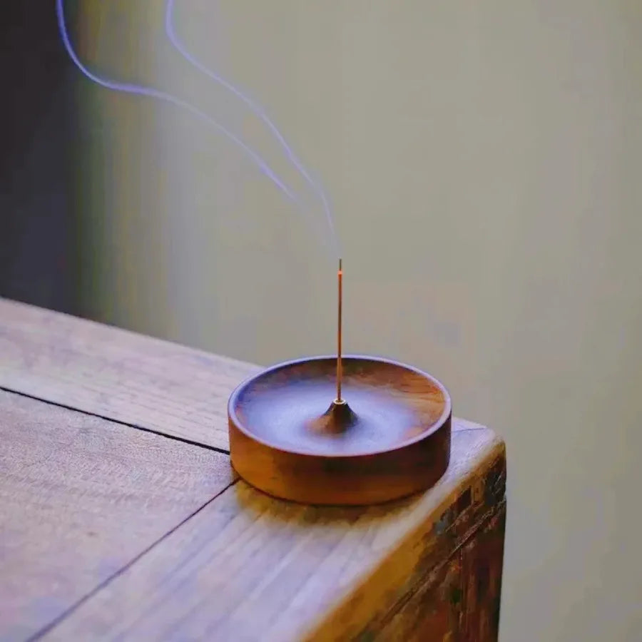 Solid Wood Incense Burner Tray | Handmade Agarwood Holder