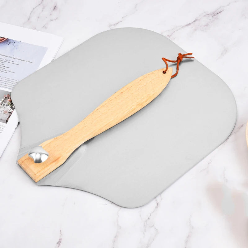 Big Pizza Perforated Shovel Paddle Short Handle for Oven Turning Peel Kitchen Tools Nonstick Pizza Baking Peaceful Pleasures Health and Wellness
