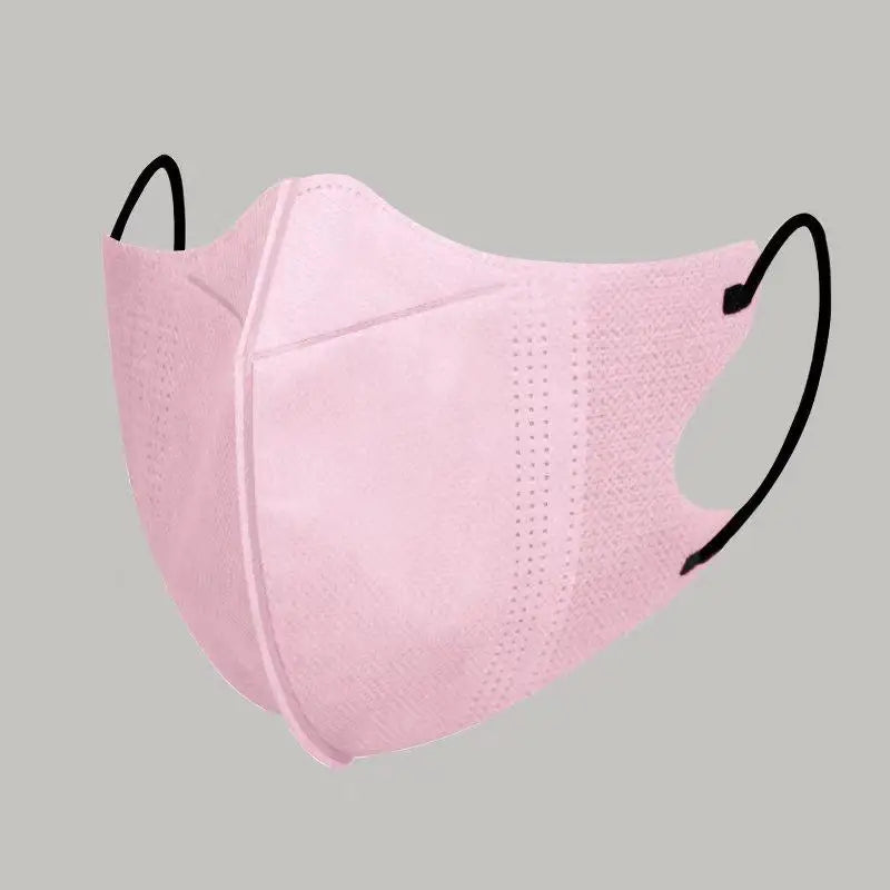 10/100Pcs Outdoor Disposable 3D Stereoscopic Face Masks Men and Women Unisex Solid Color Breathable Anti Dust Mask Peaceful Pleasures Health and Wellness