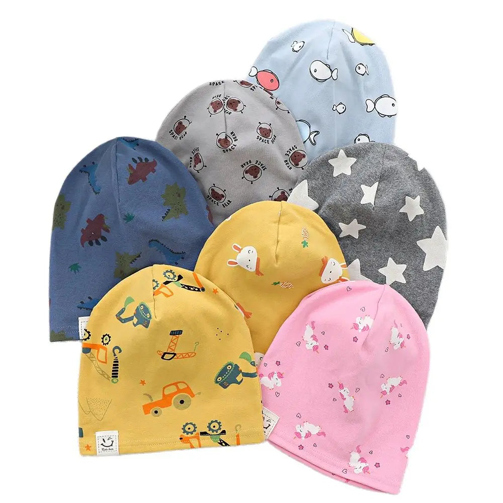 Kids Beanie Hat | Soft Cotton Spring Autumn Boys Girls Ages 1–8
