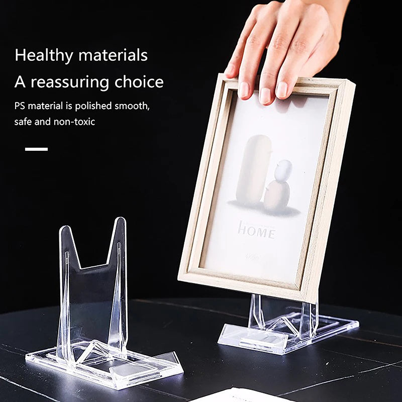 Clear Adjustable Plastic Display Easel | Frame & Plate Stand