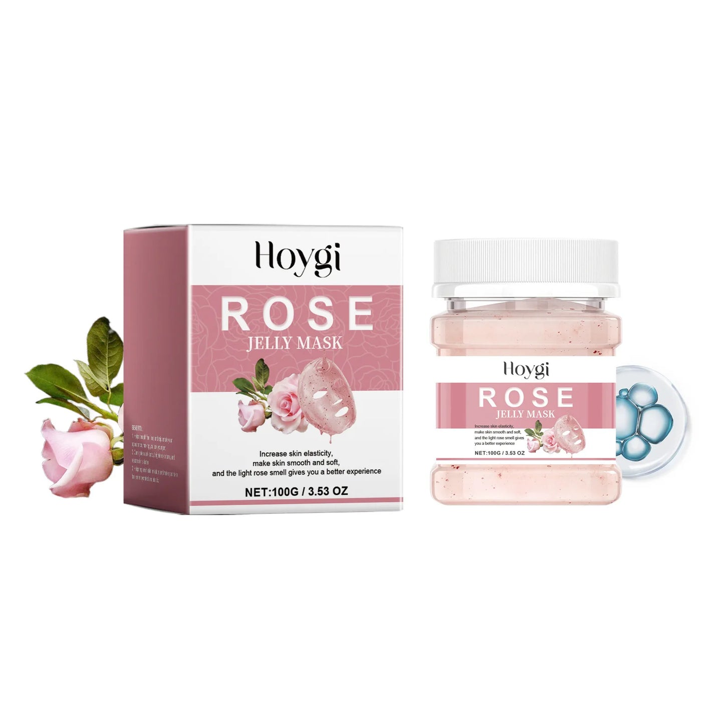 Jelly Mask Powder Hydrating Rose 24k Gold Soft SPA Nourishing Moisturize Peel OFF Facial Revitalizing Crystal DIY Facial Mask Peaceful Pleasures Health and Wellness Rose