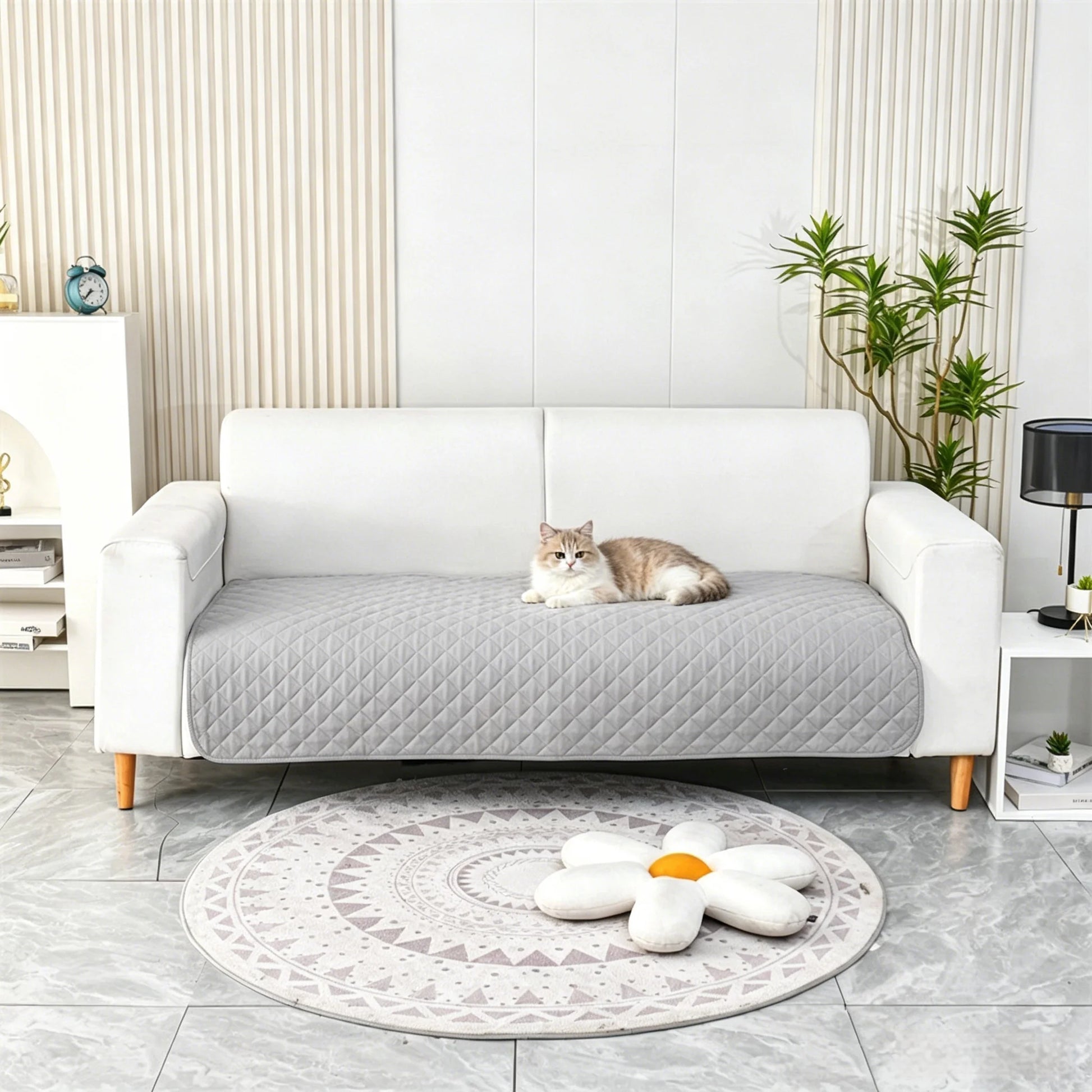 Waterproof Pet Blanket, Bed and Sofa Protection Mat, Suitable for Family with Dogs and Cats, Protector for Mattress or Couch Peaceful Pleasures Health and Wellness