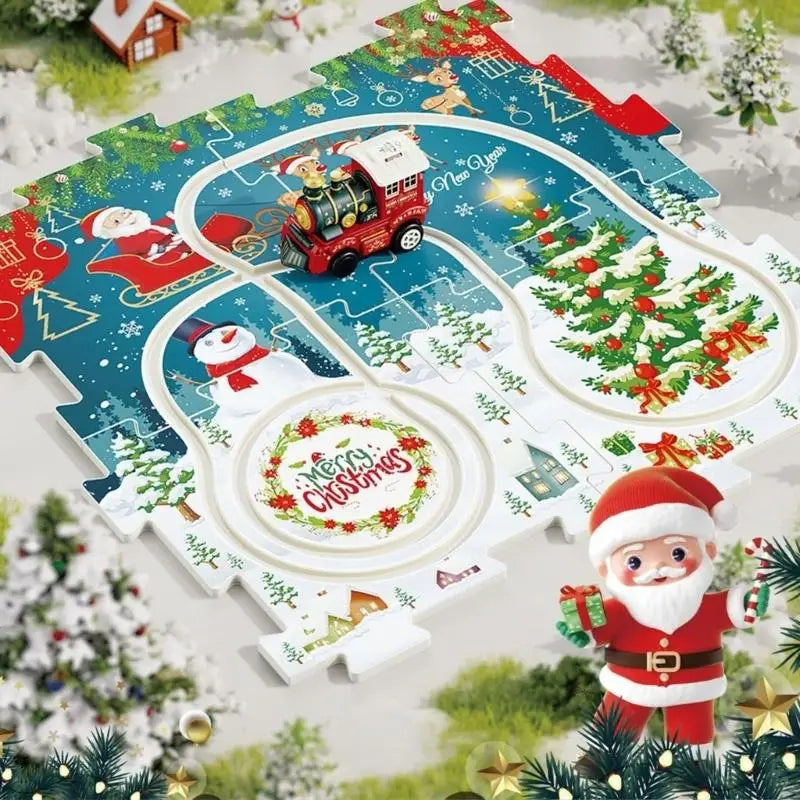 Kids Puzzle Train Track Toy Set | Ages 3+ Christmas Gift