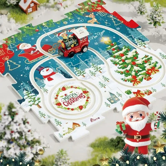 Kids Puzzle Train Track Toy Set | Ages 3+ Christmas Gift Kids Train Track Set Peaceful Pleasures Health and Wellness
