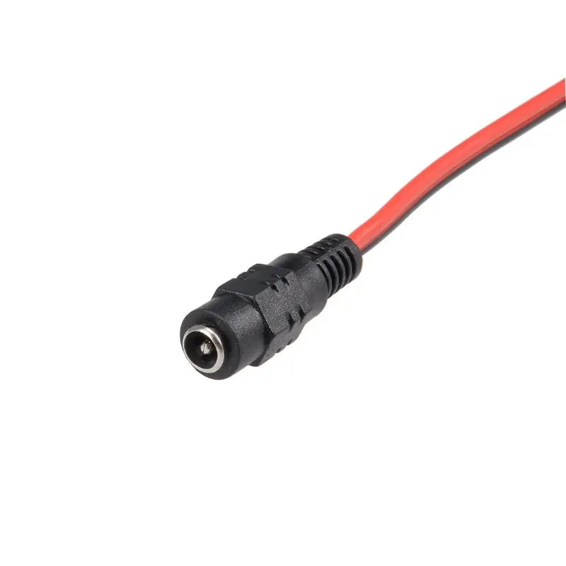 1PCS 2 Alligator Clip to 1 Male/Female DC Power Plug Adapter 25CM Cable DC 5.5*2.1mm Crocodile Test Leads for Electronics Peaceful Pleasures Health and Wellness