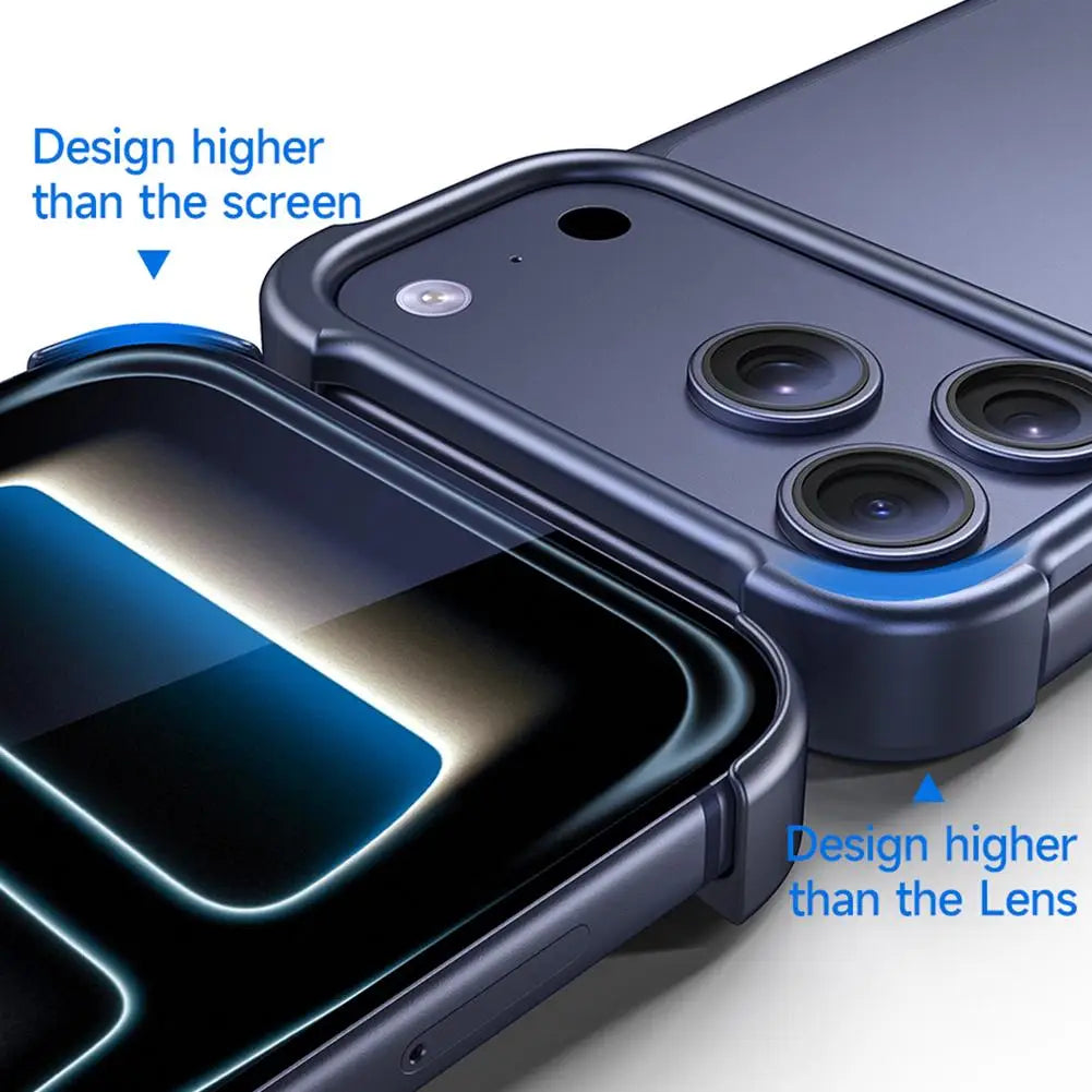 Active Touch Camera Button Matte Armor Case For IPhone 17 Air 17Pro Max Translucent Hybrid Shockproof Hard Phone Cover Peaceful Pleasures Health and Wellness
