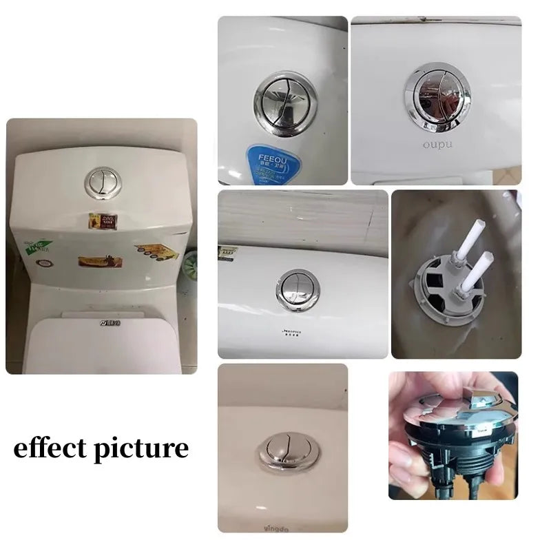 Universal Dual Flush Toilet Push Button | ABS Cistern Valve