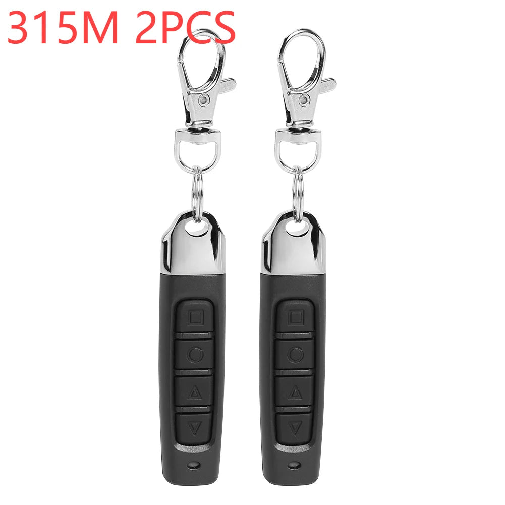 1/2PCS 315/ 433MHZ Copy Remote Control Auto 4 Channe Code Garage Gate Door Opener Remote Control Duplicator Cloning Code Car Key Peaceful Pleasures Health and Wellness 315MHZ 2PCS