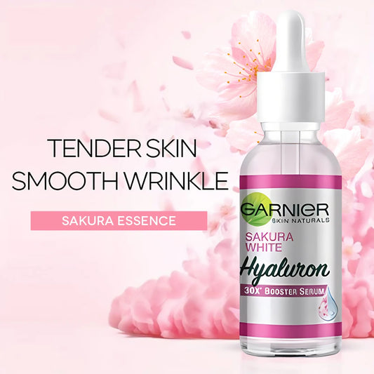 GARN Nier Pink Serum Sakura Glow 30x Hyaluronic Booster Moisturizing Serum Firming Skin Fine Lines Skin Facial Care Serum Peaceful Pleasures Health and Wellness