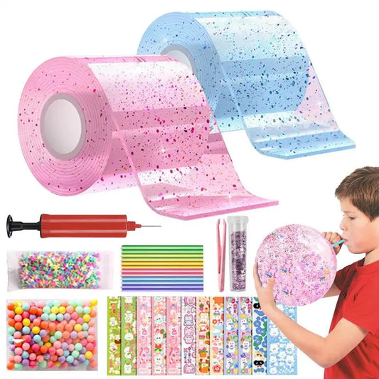 Nano Glue Kneading Music Blowing Bubble Full Set Of Nano Tape Double-Sided Paste Blowing Bubble DecompressionToys Sticker Peaceful Pleasures Health and Wellness