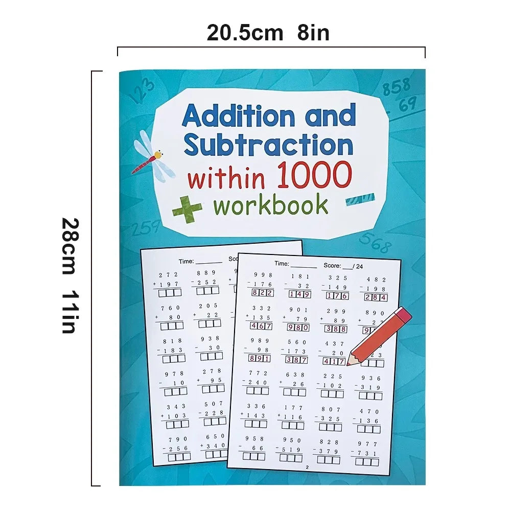 Addition Subtraction Within 1000 Maths Workbook Primary School