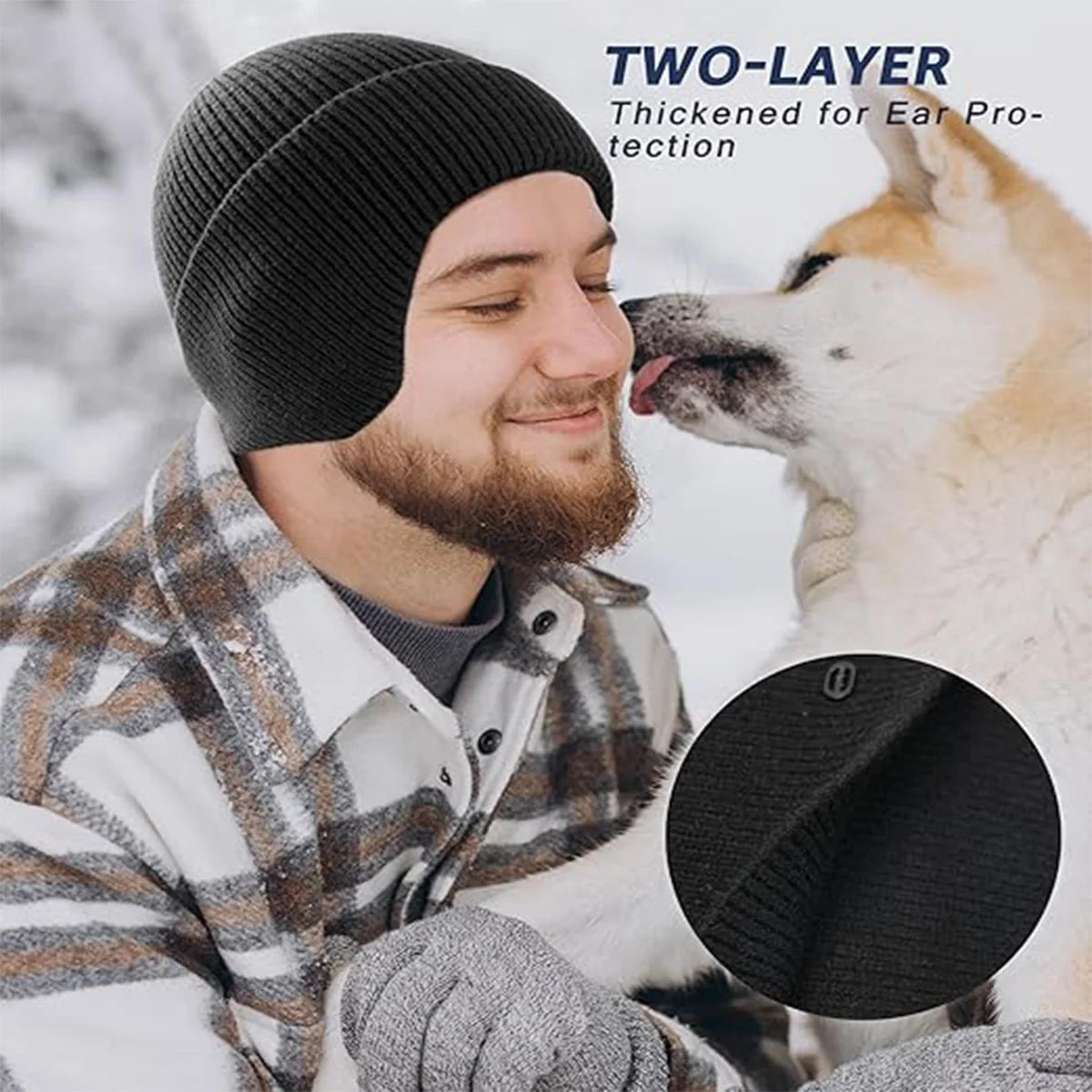 Winter Knitted Beanie Hat – Unisex Ski & Outdoor Thermal Cap