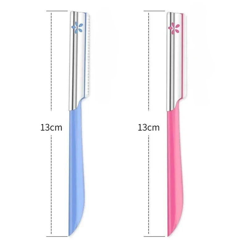 5pc Eyebrow Epilator Sets for Women Makeup Beauty Eyebrows Hair Removal Styling Tool Steel Blade Facial Razor Trimmer Peaceful Pleasures Health and Wellness