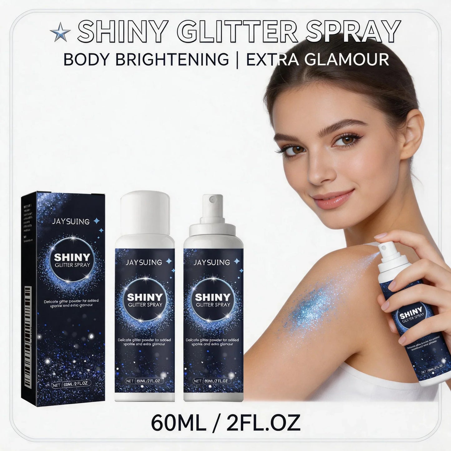 Glitter Highlight Spray – Shimmer Body & Hair Spray