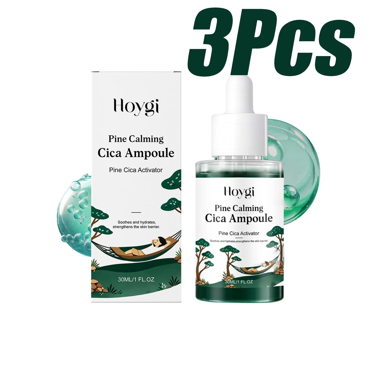 Pine Cica Ampoule Serum – Hyaluronic Acid & Centella Asiatica
