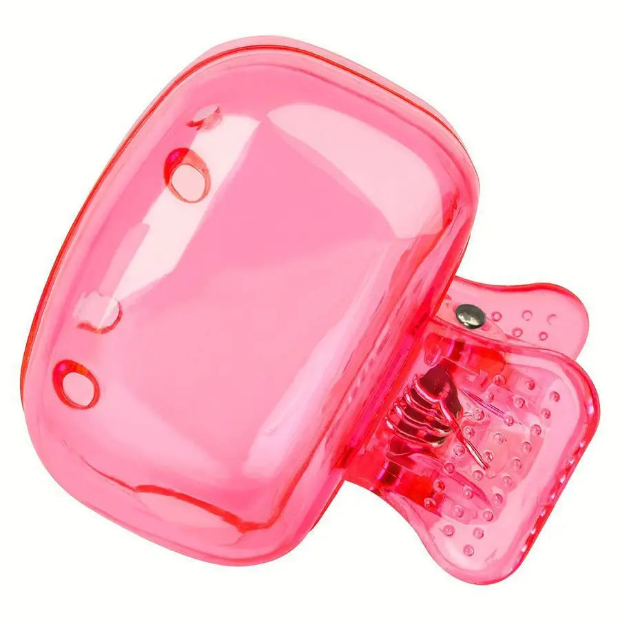 1PCS toothbrush storage clip travel essential toothbrush protective cover portable toothbrush case Peaceful Pleasures Health and Wellness C785-Pink 1pcs