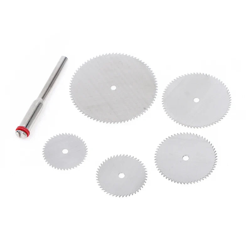 6-Pc Stainless Steel Cutting Disc Kit 16–32mm | Rotary Tool