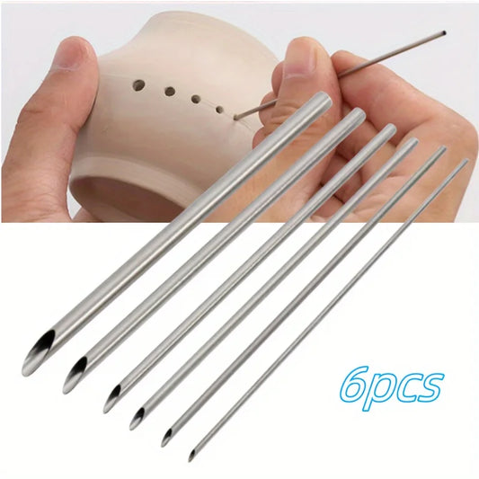 Ceramic Soft Carving Tool Precision Punching Forming Tools Ceramics Peaceful Pleasures Health and Wellness 6pcs