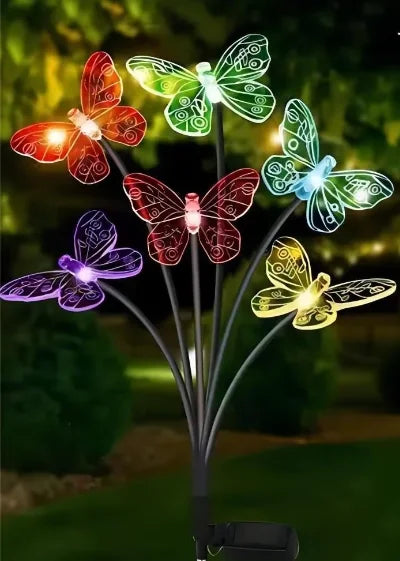 Solar Butterfly Garden Lights – Waterproof Christmas Outdoor Decor