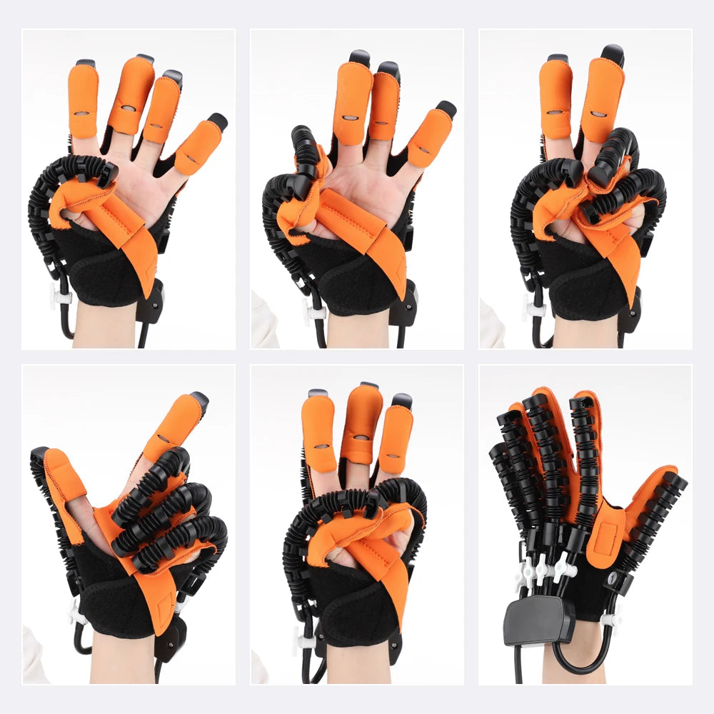 Hand Rehabilitation Robot Gloves Finger Exercise Stroke Hand Brace Hemiplegia Recovery Splint Glove Mirror Mobility Training Peaceful Pleasures Health and Wellness