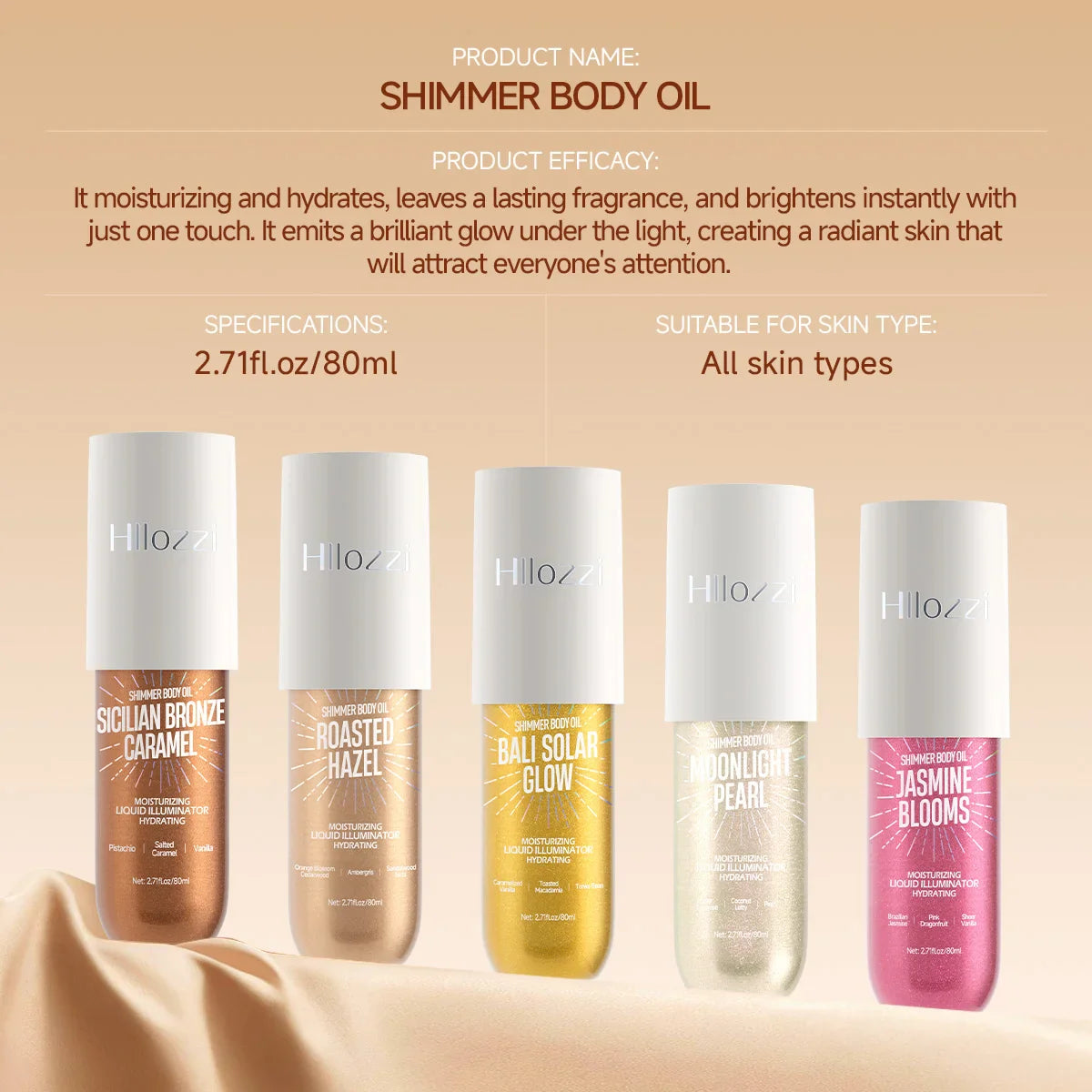 Shimmering Body Highlighter Cream – Subtle Glow, Long-Lasting