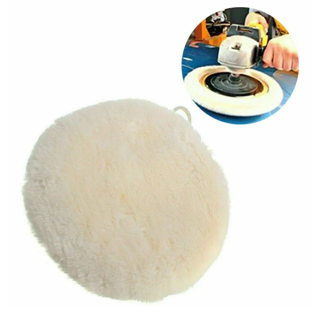 Car Lambs Wool Bonnet Buffing Wheel Pad Buffer Polishing Polisher 6