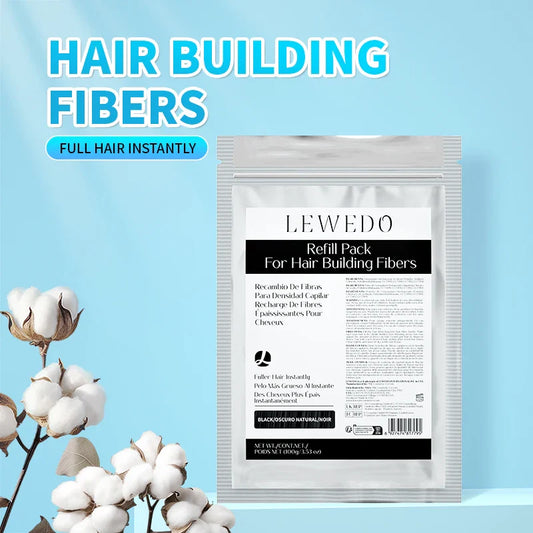 LEWEDO Keratin Hair Building Fibers 100g Refill – Fuller Hair Hair Building Fibers Oasis Select Light Brown 100g