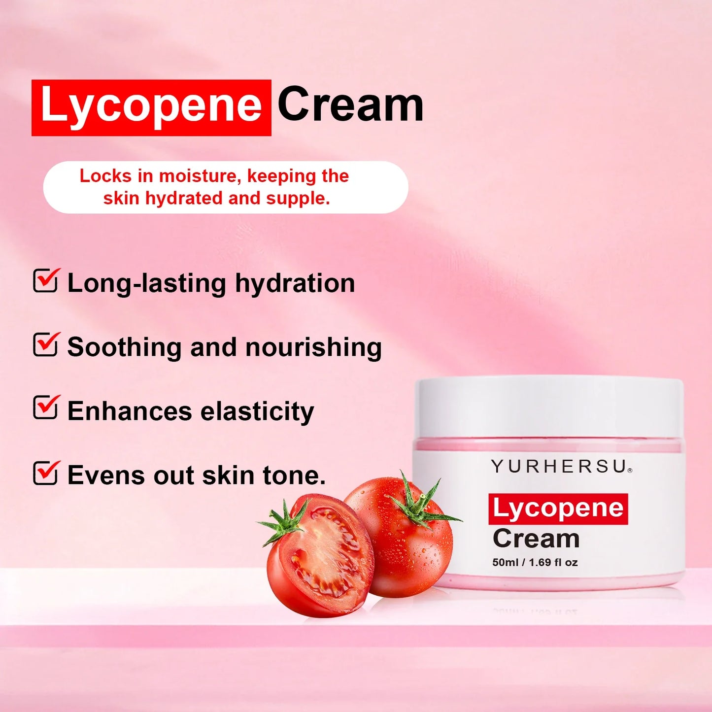 YURHERSU Lycopene Face Cream – Brighten & Glow Naturally 50ml