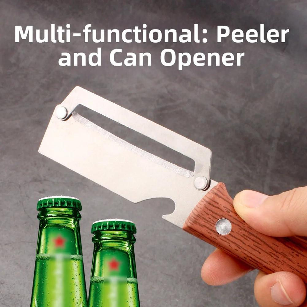 1 Vegetable Peeler Kitchen Built-in Bottle Opener Stainless Steel