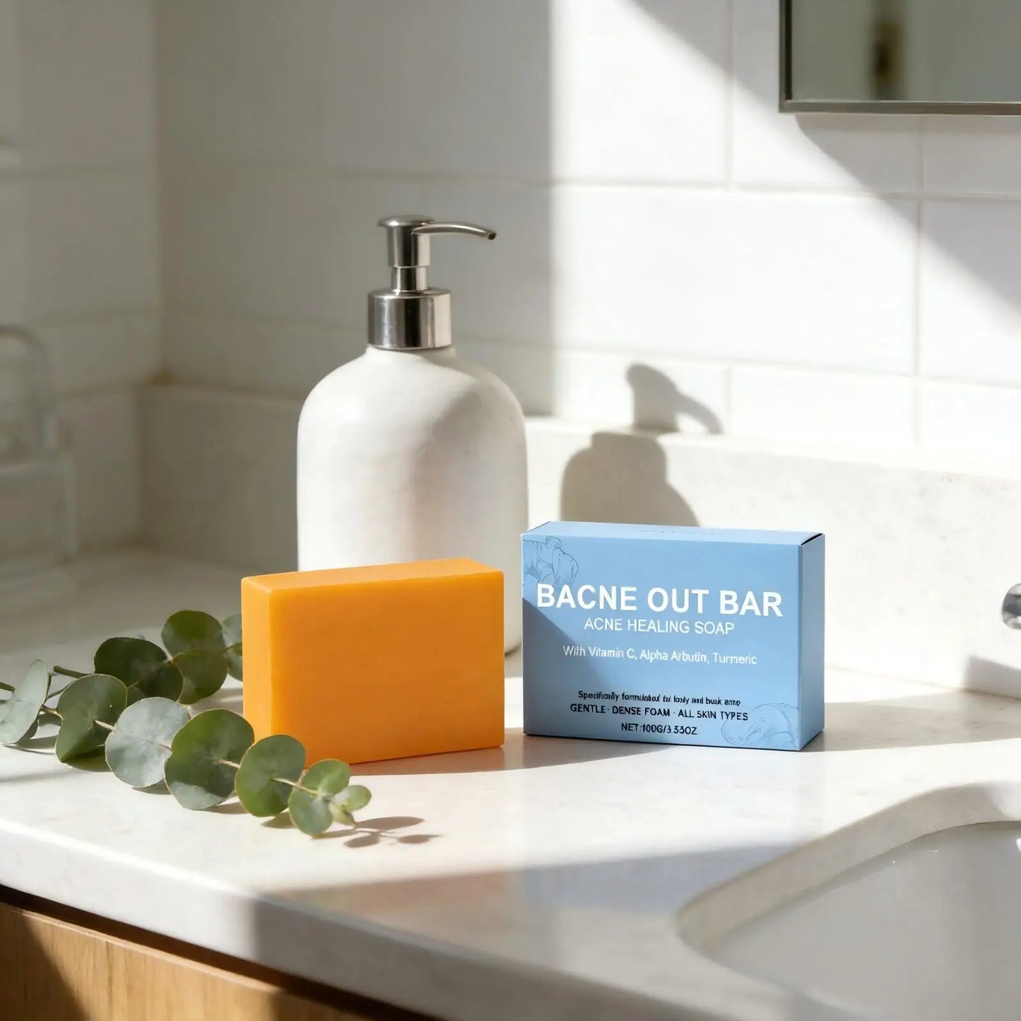 Turmeric Vitamin C Brightening Soap Bar – Oil Control & Exfoliator