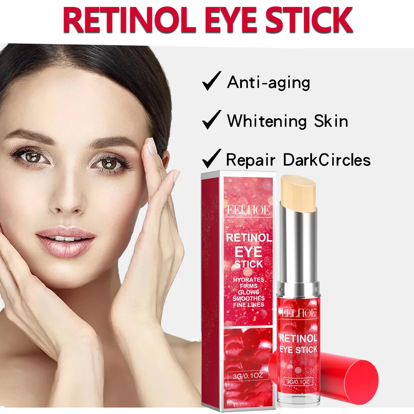 Retinol Eye Stick – Dark Circles, Fine Lines & Firming Cream
