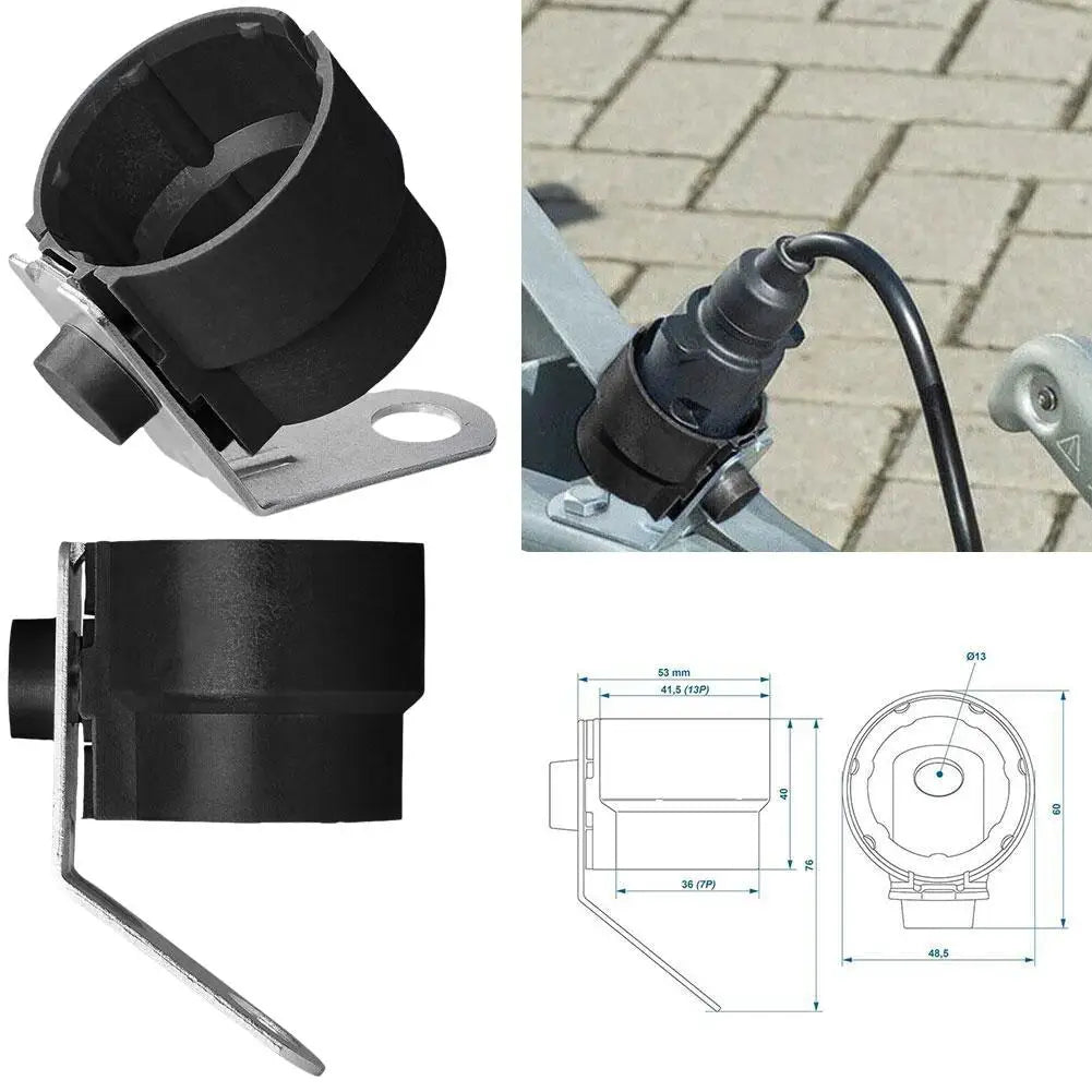 Trailer Plug Holder Universal Accessory for 7 & 13 Pin Connectors Peaceful Pleasures Health and Wellness