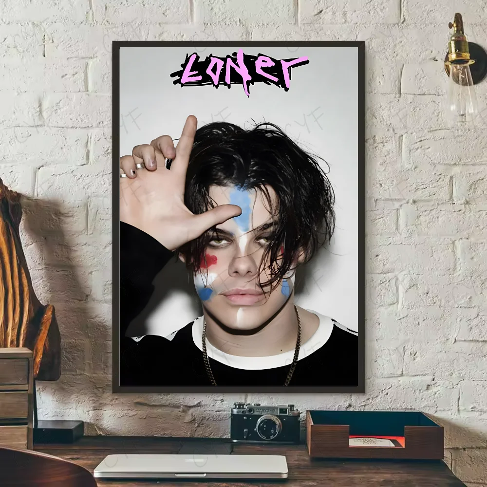 fashion Y-YUNGBLUD Singer Poster HD art sticky wall waterproof home living room bedroom bar aesthetic decoration Peaceful Pleasures Health and Wellness