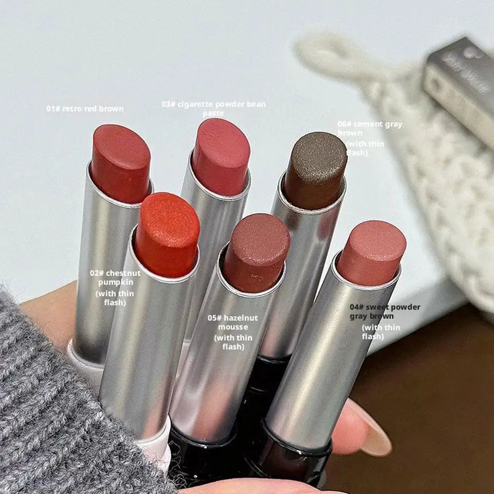 Moisturizing Velvet Matte Lipstick Mousse Long Waterproof Light Natural Warm Brown Toned Lip Tint Make Up Peaceful Pleasures Health and Wellness