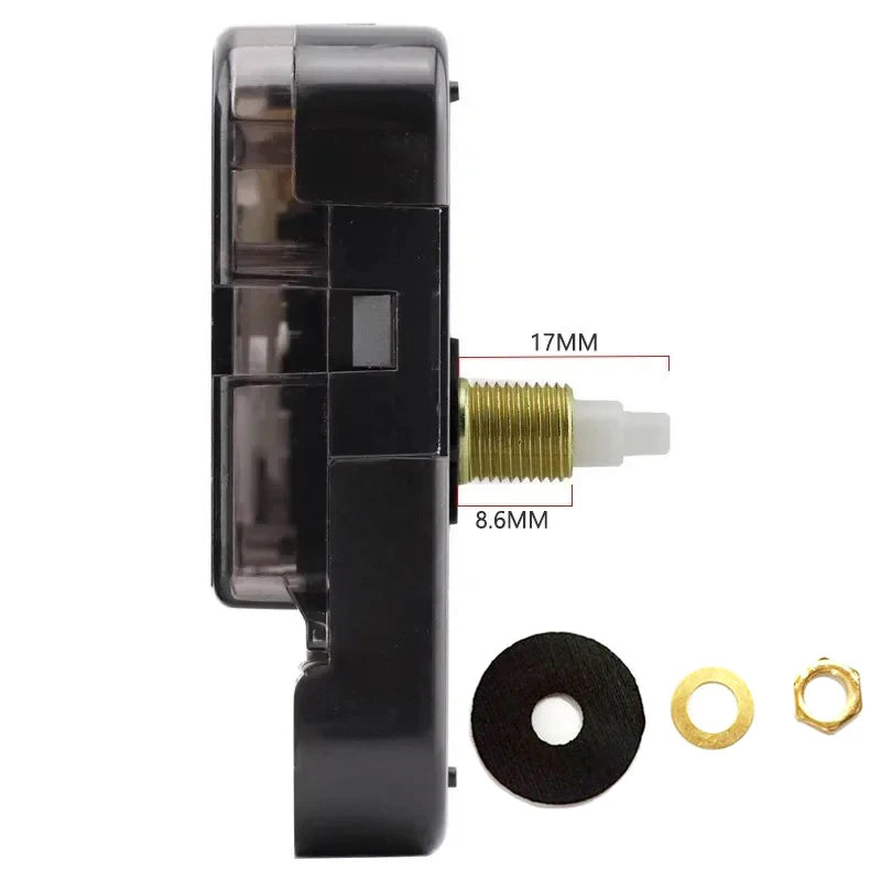 Silent Sun Quartz Clock Movement 12888 DIY Wall Clock Young Town Quartz Clockwork Sweep Seconds Central Movement Diy Kit Parts Peaceful Pleasures Health and Wellness 17MM Axis (3.12mm 4.98mm)