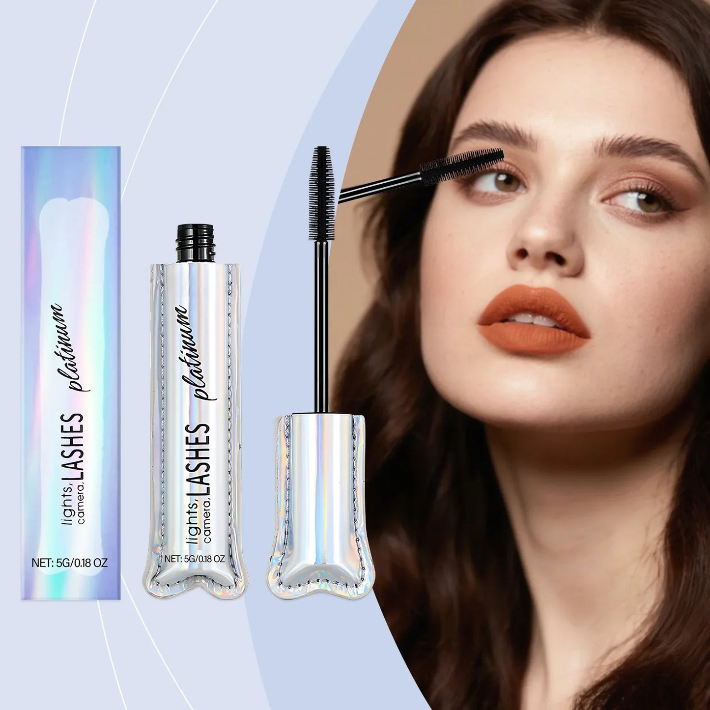 Waterproof Black Lengthening Mascara – Volumizing, Fast Dry