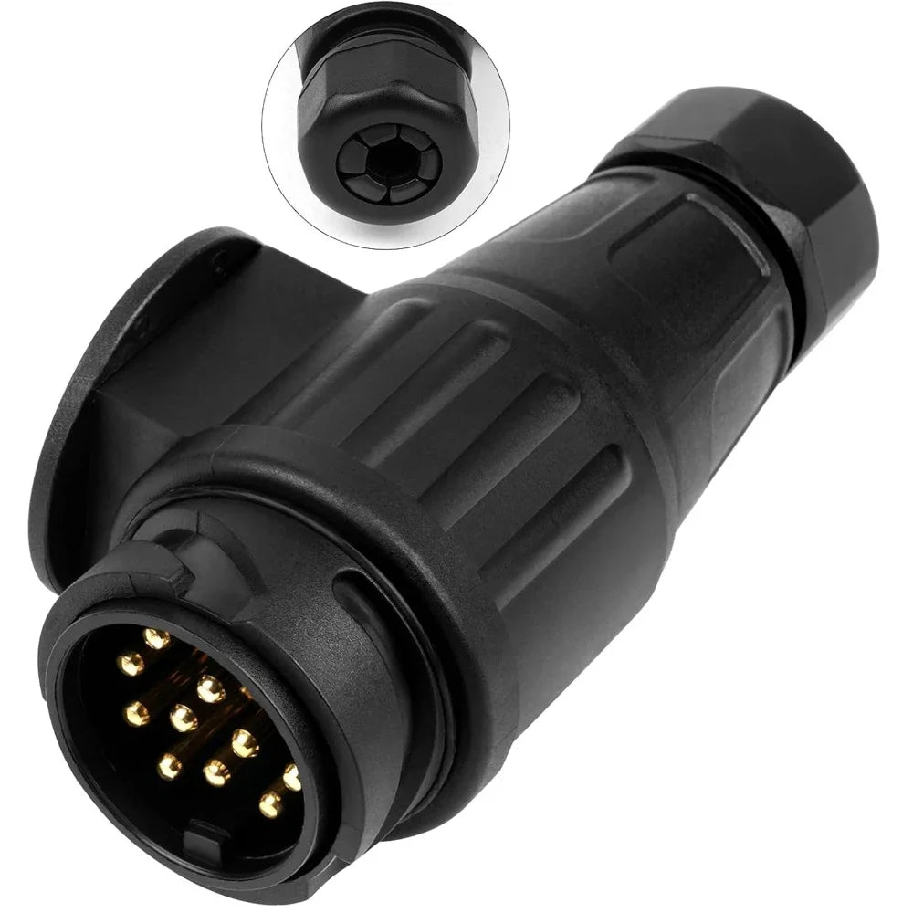 13 Pin to 7 Pin Trailer Adapter | 12V Waterproof Towbar Plug