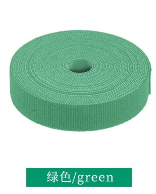 2/10M Cable Ties Reusable Loop Bundle Self Adhesive Fastener DIY Accessories Nylon Strap Organizer Clip Wire Holder Management Peaceful Pleasures Health and Wellness green 10M (2roll) - 10mm