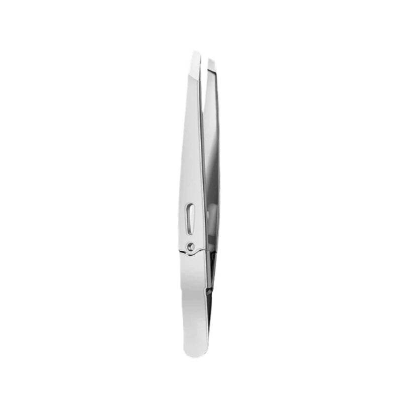 Eyebrow Tweezer Colorful Hair Beauty Fine Hairs Puller Stainless Steel Slanted Eye Brow Clips Removal Makeup Tools Peaceful Pleasures Health and Wellness Silver
