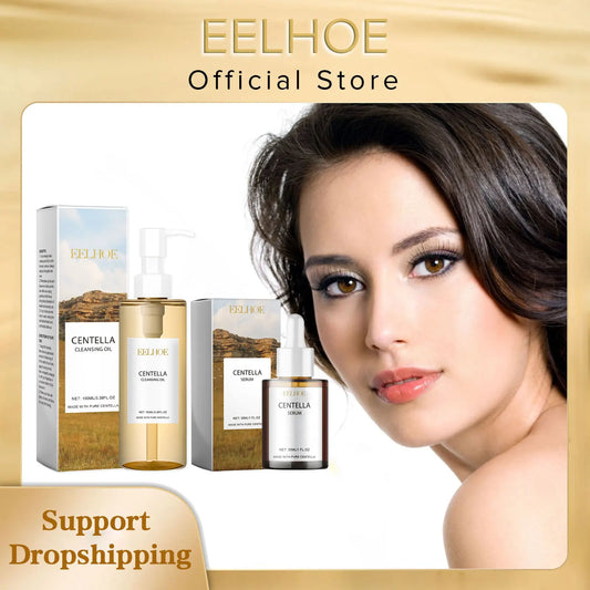 EELHOE Centella Cleansing Oil & Hydrating Face Serum Set Cleansing Oil & Serum Peaceful Pleasures Health and Wellness
