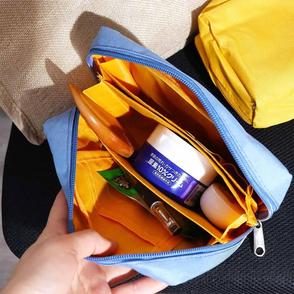 Nylon Zippered Storage Pouch – Cosmetic, Documents & Office