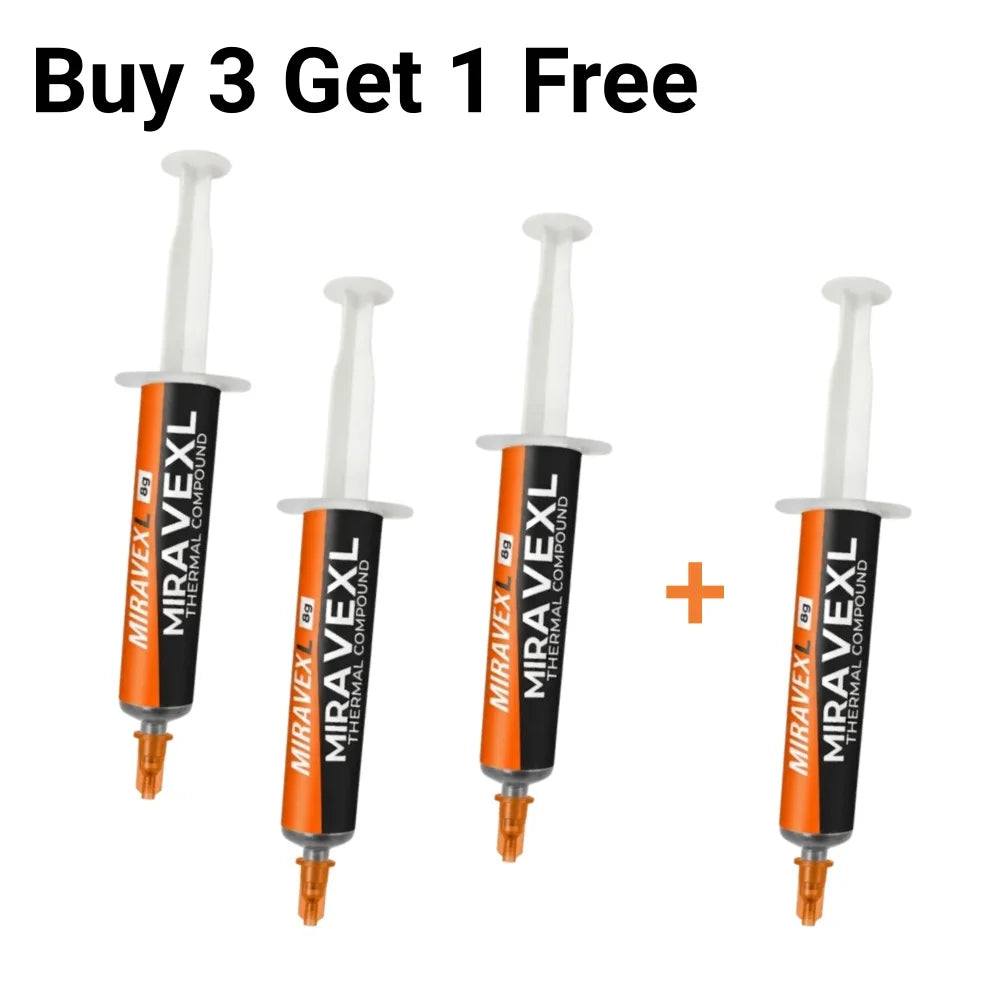 MIRAVEXL 8g Thermal Paste High Performance Cooling Grease Compound for CPU GPU PC PS4 Xbox Non-Conductive Heatsink Plaster Peaceful Pleasures Health and Wellness 4PCS