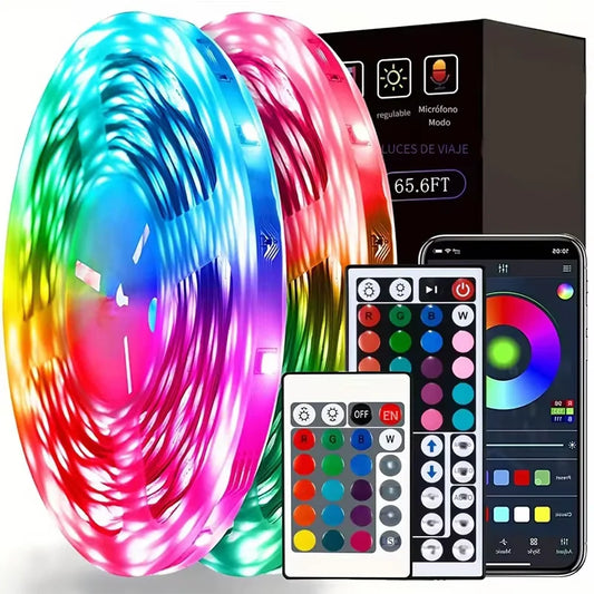 RUNTOIN USB RGB LED Strip Lights App Control Color Changing RGB LED Strip Light Peaceful Pleasures Health and Wellness