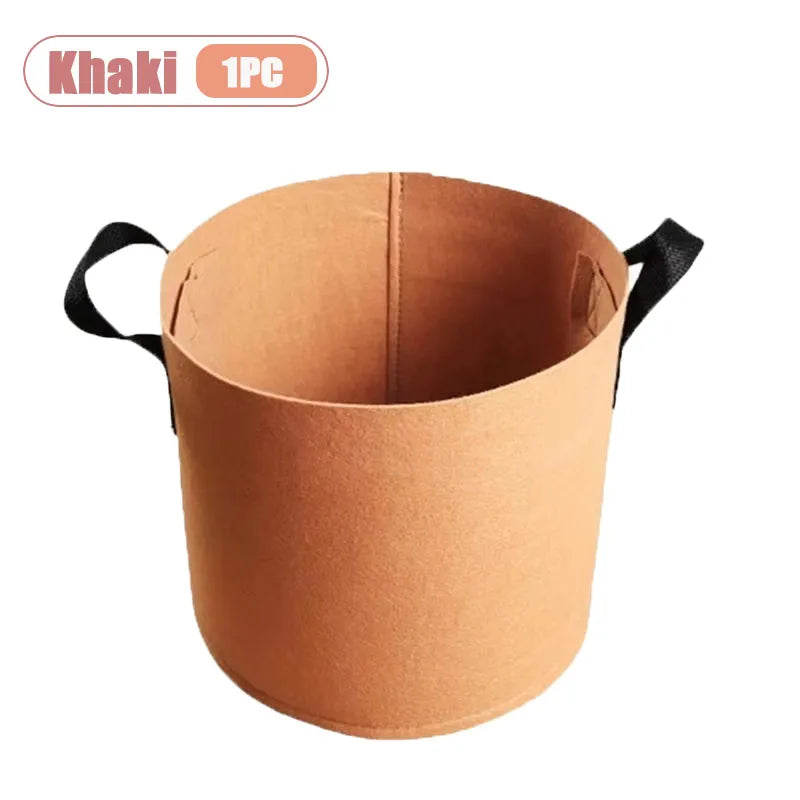 Nonwoven Fabric Grow Bags – Felt Plant Pots with Handles (1–4 Pack)