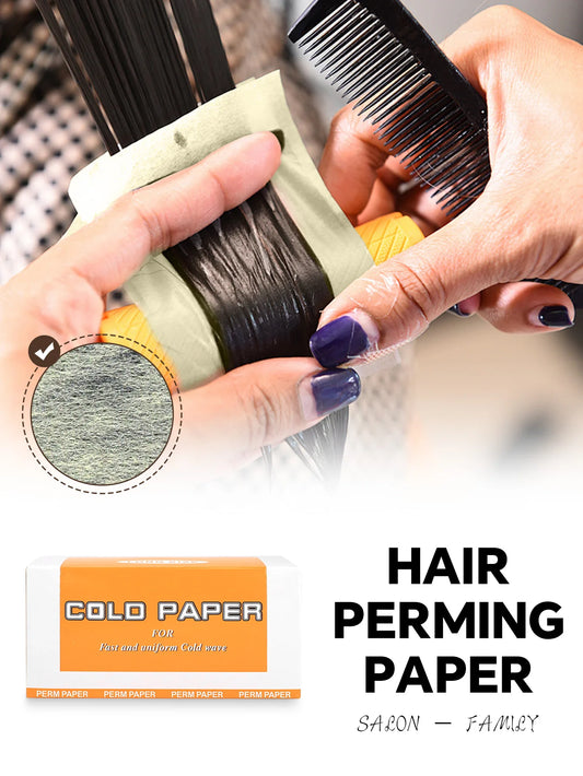 Professional Ultra-Thin Cold Perm Paper, Disposable Perm Rod Cotton Wrapping Paper For Salon Hair Curling Styling Treatment Peaceful Pleasures Health and Wellness